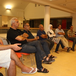 Meeting with Sheikh Jarrah activists, July 2012